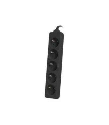 Power strip outlets for UPS system, 1m PS0-05E-0100-IEC-BK Sockets quantity 5
