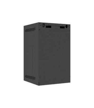 Lanberg Rack cabinet 10" wall-mount 9U/280x310 (flat pack) with glass door WF10-2309-10B Black