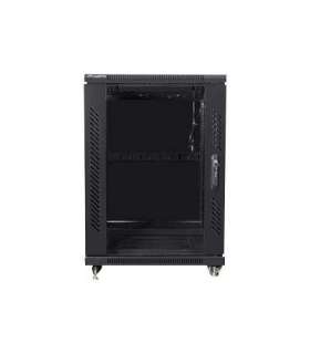 Lanberg Rack cabinet 19" free-standing 15U/600x800 (flat pack) FF01-6815-12B Black