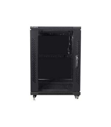 Lanberg Rack cabinet 19" free-standing 15U/600x800 (flat pack) FF01-6815-12B Black