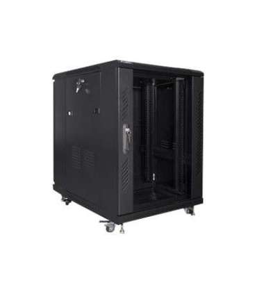 Lanberg Rack cabinet 19" free-standing 15U/600x800 (flat pack) FF01-6815-12B Black