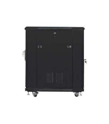 Lanberg Rack cabinet 19" free-standing 15U/600x800 (flat pack) FF01-6815-12B Black
