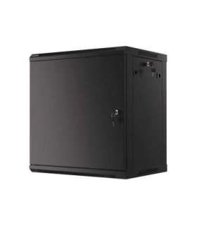 Lanberg Rack cabinet 19" wall-mount 12U/600x450 for self-assembly with metal door (flat pack) WF01-6412-00B Black