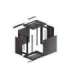 Lanberg Rack cabinet 19" wall-mount 12U/600x450 for self-assembly with metal door (flat pack) WF01-6412-00B Black
