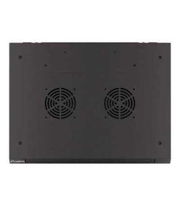Lanberg Rack cabinet 19" wall-mount 12U/600x450 for self-assembly with metal door (flat pack) WF01-6412-00B Black