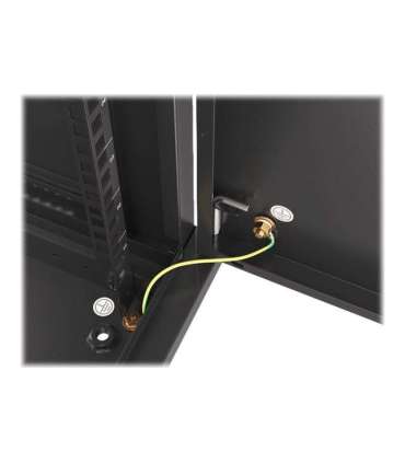 Lanberg Rack cabinet 19" wall-mount 12U/600x450 for self-assembly with metal door (flat pack) WF01-6412-00B Black