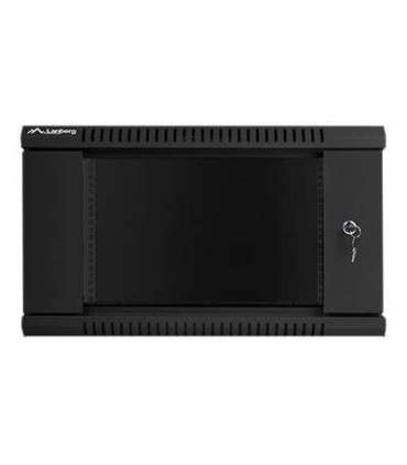 Lanberg Rack cabinet 19" wall-mount 6U/600x600 (flat pack) WF01-6606-10B Black