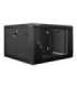 Lanberg Rack cabinet 19" wall-mount 6U/600x600 (flat pack) WF01-6606-10B Black