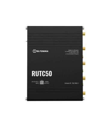 Teltonika Industrial 5G Router with Wi-Fi 6 RUTC5020 802.11ax 10/100/1000 Mbit/s Ethernet LAN (RJ-45) ports 5 |