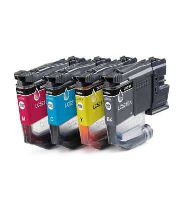 Brother LC521VAL Ink Cartridge Black, Cyan, Magenta,Yellow