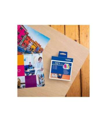 Brother LC521VAL Ink Cartridge Black, Cyan, Magenta,Yellow