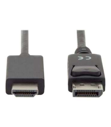 Digitus Adapter Cable, DP - HDMI type A DisplayPort to HDMI 2 m