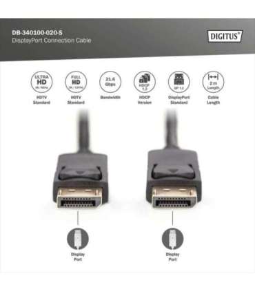Digitus DisplayPort Connection Cable DisplayPort 2 m