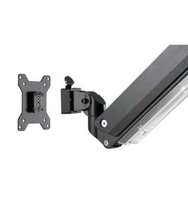 Digitus Desk Mount Universal Single Monitor Mount with Gas Spring and Clamp Mount Adjustable Height, Rotate, Tilt,