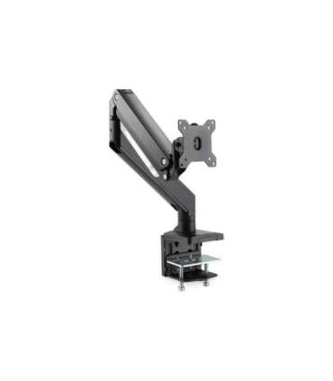 Digitus Desk Mount Universal Single Monitor Mount with Gas Spring and Clamp Mount Adjustable Height, Rotate, Tilt,