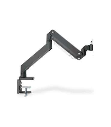 Digitus Desk Mount Universal Single Monitor Mount with Gas Spring and Clamp Mount Adjustable Height, Rotate, Tilt,
