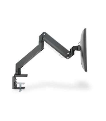 Digitus Desk Mount Universal Single Monitor Mount with Gas Spring and Clamp Mount Adjustable Height, Rotate, Tilt,