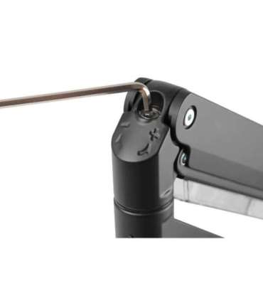 Digitus Desk Mount Universal Single Monitor Mount with Gas Spring and Clamp Mount Adjustable Height, Rotate, Tilt,