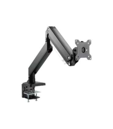 Digitus Desk Mount Universal Single Monitor Mount with Gas Spring and Clamp Mount Adjustable Height, Rotate, Tilt,