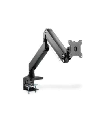 Digitus Desk Mount Universal Single Monitor Mount with Gas Spring and Clamp Mount Adjustable Height, Rotate, Tilt,