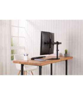 Digitus Desk Mount DA-90401 Adjustable Height, Rotate, Swivel 15-32 " Maximum weight (capacity) 2x8 kg Black