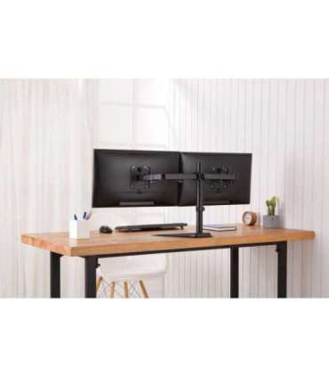 Digitus Desk Mount DA-90401 Adjustable Height, Rotate, Swivel 15-32 " Maximum weight (capacity) 2x8 kg Black