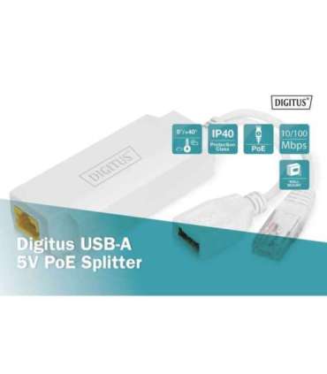 Digitus USB-A 5V PoE Splitter DN-95208