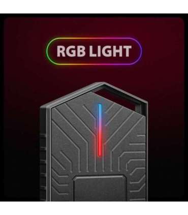 AXAGON USB-C 10Gbps - M.2 NVMe and SATA SSD GAME M.2 box EEM2-GAM