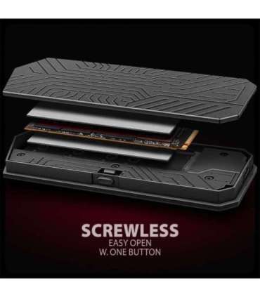 AXAGON USB-C 10Gbps - M.2 NVMe and SATA SSD GAME M.2 box EEM2-GAM