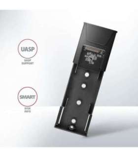 AXAGON USB-C 10Gbps - M.2 NVMe and SATA SSD THIN SCREWLESS box EEM2-GTS2