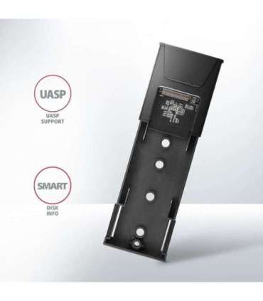 AXAGON USB-C 10Gbps - M.2 NVMe and SATA SSD THIN SCREWLESS box EEM2-GTS2