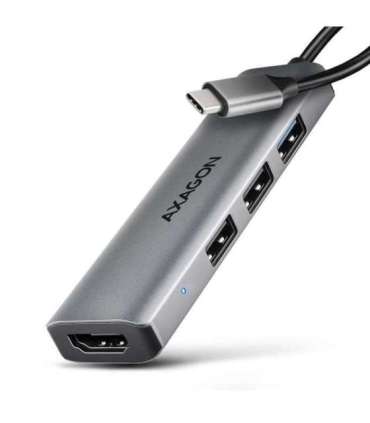 AXAGON USB-C 5Gbps STARTER 4in1 Hub HMC-H3A