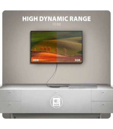 AXAGON Active converter RVC-HI8KPD, 100 W USB Type-C to HDMI