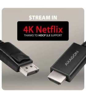 AXAGON Active cable RVD-HI20C2 DisplayPort to HDMI 1.8 m