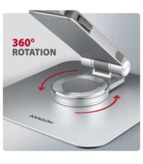 AXAGON Desk Mount STND-LR stand with 360° rotation for laptops and tablets Adjustable Height, Angle 10-17.3 " |