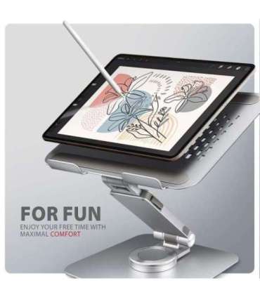 AXAGON Desk Mount STND-LR stand with 360° rotation for laptops and tablets Adjustable Height, Angle 10-17.3 " |