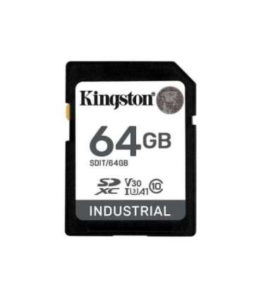 Kingston Memory Card SDIT/64GB 64 GB SD Flash memory class Class 10, UHS-I, U3, V30, A1