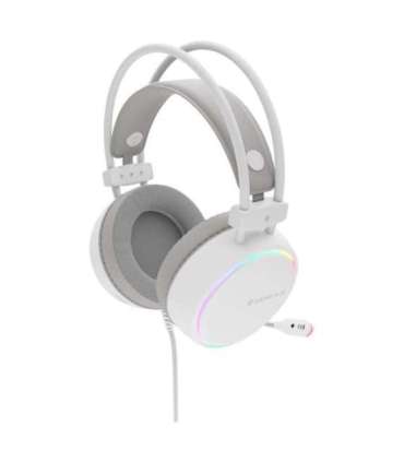 Genesis RGB Gaming Headset Neon 613 G2 Wired Over-ear Microphone White