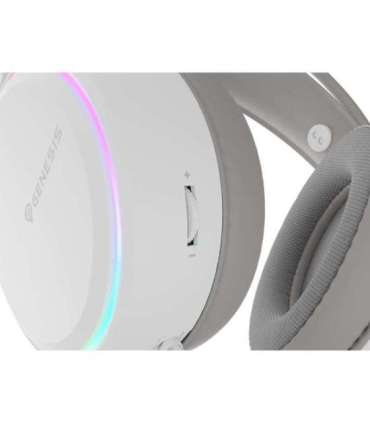 Genesis RGB Gaming Headset Neon 613 G2 Wired Over-ear Microphone White