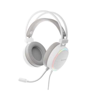 Genesis RGB Gaming Headset Neon 613 G2 Wired Over-ear Microphone White