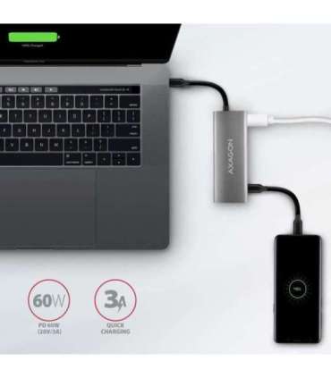 AXAGON Multi-port USB-C 10Gbps hub, 13cm HMC-5G21