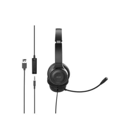 Acer Office Headset Built-in microphone Wired Black