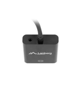 Lanberg HDMI, Mini Jack 3.5 mm, VGA Adapter AD-0017-BK 20 m