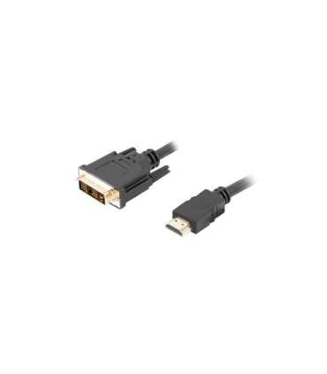 Lanberg HDMI to DVI-D Cable, Single Link with Gold-Plated Connectors CA-HDDV-10CC-0018-BK HDMI to DVI-D 1.8 m