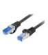 Lanberg Patchcord Cat.6A S/FTP LSZH CCA PCF6A-10CC-0300-BK 3 m