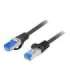 Lanberg Patchcord Cat.6A S/FTP LSZH CCA PCF6A-10CC-1500-BK 15 m