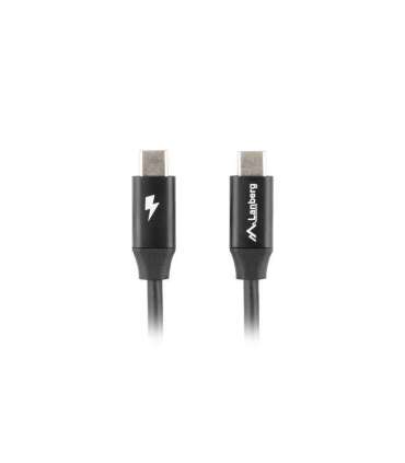 Lanberg USB-C 2.0 Cable, Quick Charge 4.0 CA-CMCM-40CU-0018-BK USB Type-C to USB Type-C 1.8 m