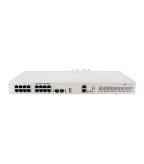 MikroTik Cloud Router Switch with RouterOS L5, racmount case CRS418-8P-8G-2S+RM