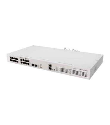 MikroTik Cloud Router Switch with RouterOS L5, racmount case CRS418-8P-8G-2S+RM