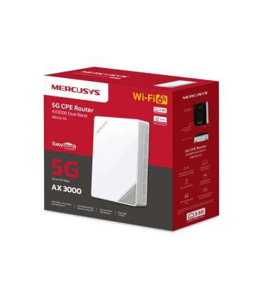 Mercusys 5G AX3000 Wireless Dual Band Router MB520-5G 802.11ax 574/2402 Mbit/s Ethernet LAN (RJ-45) ports 1 |